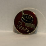 AAHA 75 Years Atlantic Amateur Hockey Association Lapel Hat Pin