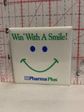 Win With a Smile Pharma Plus Logo Button Pinback