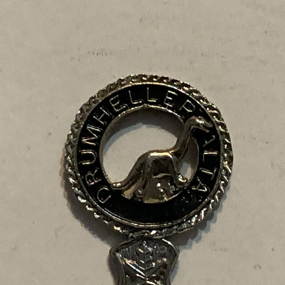 Drumheller Dinosaur Alberta Canada Collectable Souvenir Spoon BU