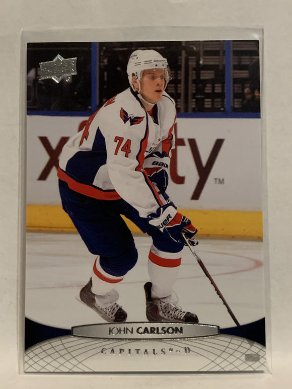 #12 John Carlson Washington Capitals 2011-12 Upper Deck Series One Hockey Card