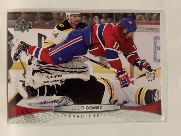 #101 Scott Gomez Montreal Canadiens 2011-12 Upper Deck Series One Hockey Card