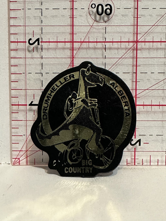 Drumheller Alberta Dinosaur Big Country Button Pinback