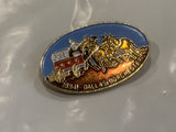 J&L 1984 Dallas Dorchester Chuckwagen Lapel Hat Pin