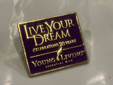 Live Your Dream Celebrating 20 Years Young Living Lapel Hat Pin