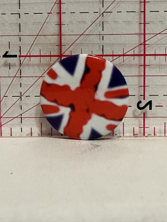 British Flag Button Pinback