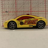 Yellow Fire Chief Mitsubishi Eclipse Concept Car  Hot Wheels Diecast Car BH