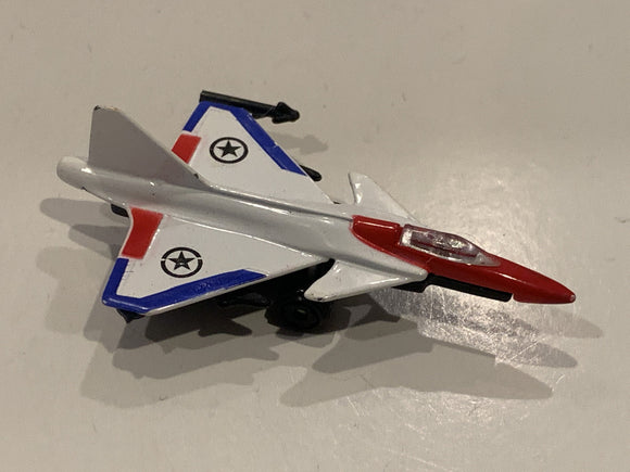 Red White Fighter Jet Toy Car Vehicle