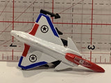 Red White Fighter Jet Toy Car Vehicle