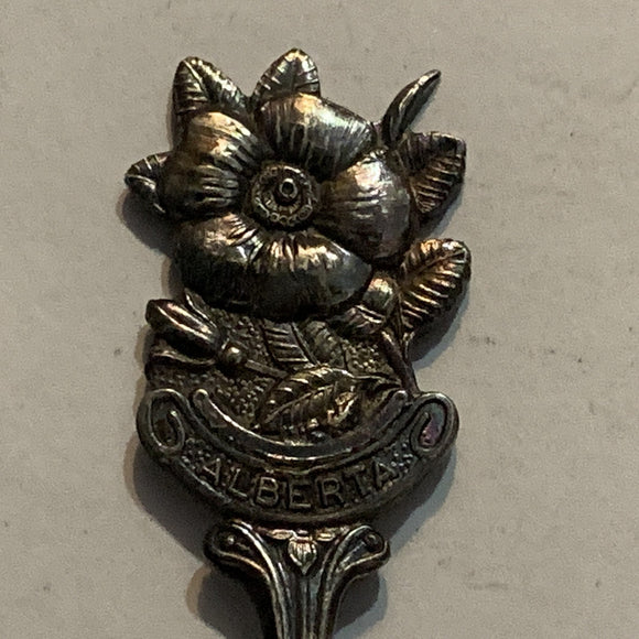 Alberta Wild Rose Collectable Souvenir Spoon BV