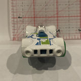 White Retro Active ©2010 Hot Wheels Diecast Car BH