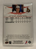 #71 Bobby Butler Ottawa Senators 2011-12 Upper Deck Series One Hockey Card