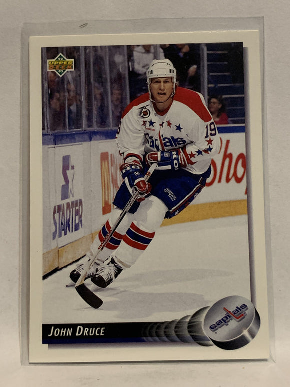 #205 John Druce Washington Capitals 1992-93 Upper Deck Hockey Card