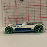 White Retro Active ©2010 Hot Wheels Diecast Car BH