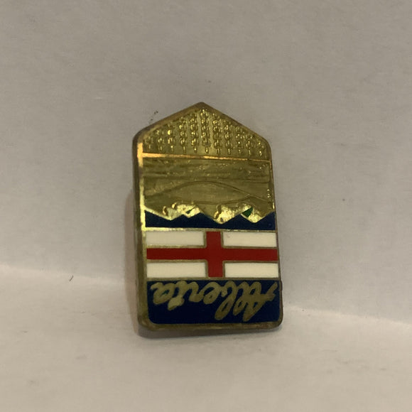 Alberta Crest Emblem Lapel Hat Pin