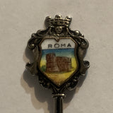 Roma Colessium Ruins Rome Collectable Souvenir Spoon EC
