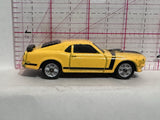 Yellow '70 Boss Mustang Maisto Diecast Car