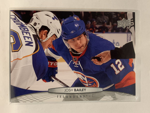 #85 Josh Bailey New York Islanders 2011-12 Upper Deck Series One Hockey Card