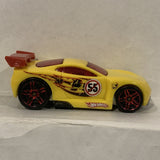 Yellow Power Rage Hot Wheels Diecast Car BJ