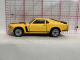 Yellow '70 Boss Mustang Maisto Diecast Car