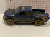 Blue 2013 Ford F-150 SVT Raptor Supercrew Kinsmart Toy Car Vehicle