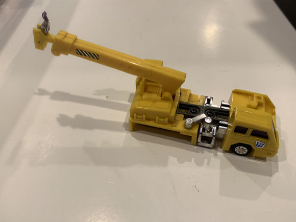 Yellow Transformer Crane Hasbro Toy Car Vehicle