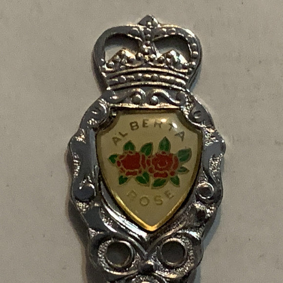Kananaskis Country Albrta Rose Collectable Souvenir Spoon BV