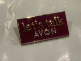 Let's Talk Avon Logo Lapel Hat Pin