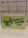 Partners in Preventng Crime 1984 Button Pinback
