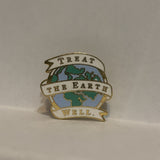Treat The Earth Well Lapel Hat Pin