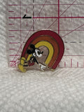 Mickey Mouse Painting a Rainbow  Lapel Pin