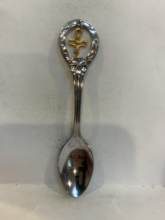 Pink Mountain BC Totem Pole Souvenir Spoon