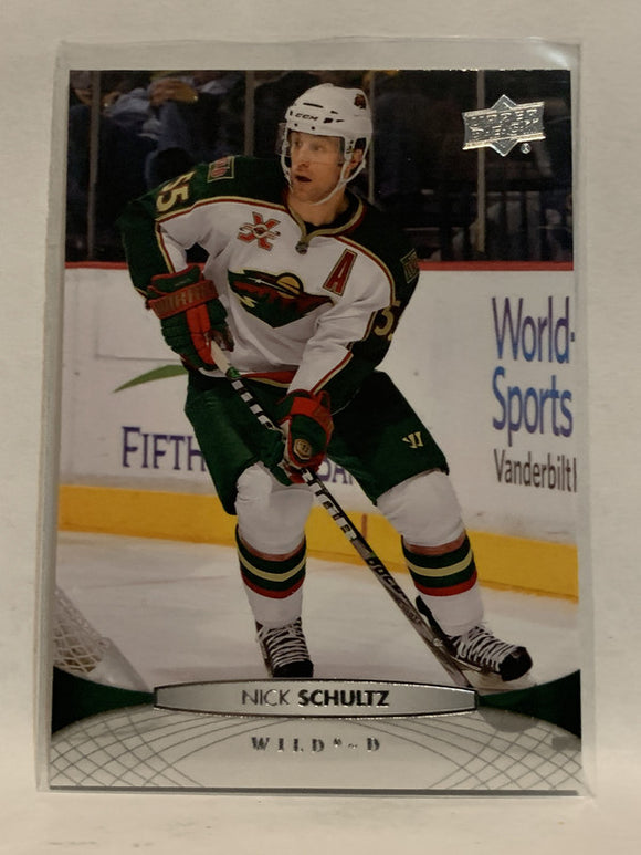 #108 Nick Schultz Minnesota Wlid 2011-12 Upper Deck Series One Hockey Card
