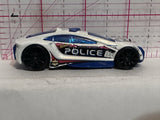 White Police T9685 2010 Hot Wheels Diecast Car