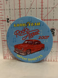 Good Year Rock'n August 2007 Defeat Diabetes Button Pinback