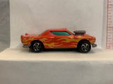 Red Flames Racer  Unbranded Loose Diecast Car 1/64 IB