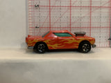 Red Flames Racer  Unbranded Loose Diecast Car 1/64 IB