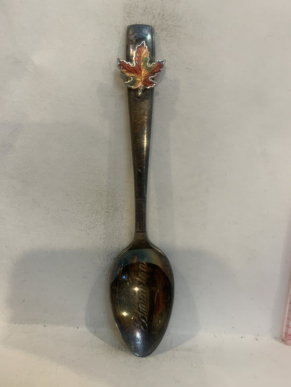 Edmonton Maple Leaf Alberta Canada Souvenir Spoon