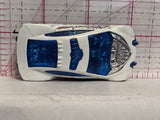 White Police T9685 2010 Hot Wheels Diecast Car