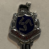 Isle of Man Souvenir Crest Emblem Collectable Souvenir Spoon EC