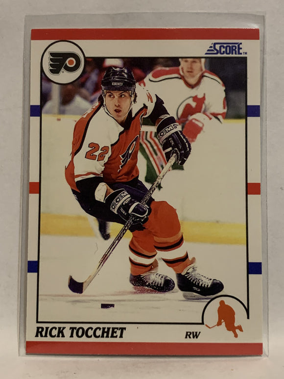 #80 Rick Tocchet Philadelphia Flyers 1990-91 Score Hockey Card