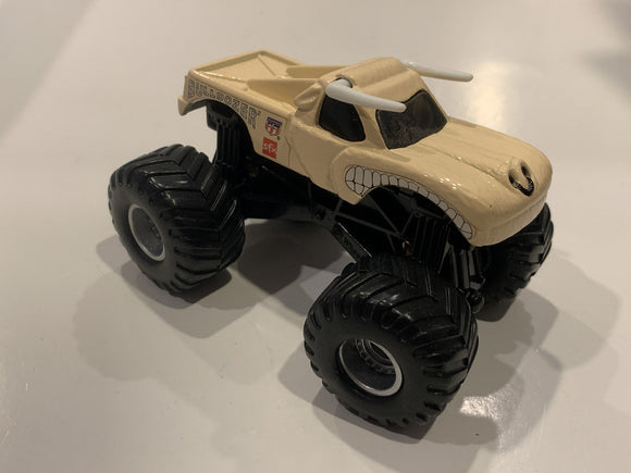 White Monster Bulldozer Truck Mcdonalds Hot Wheels Toy Car Vehicle