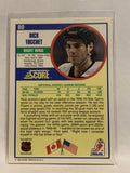 #80 Rick Tocchet Philadelphia Flyers 1990-91 Score Hockey Card