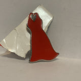 Red Dress Lapel Hat Pin