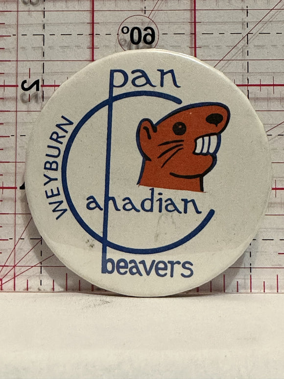 Weyburn Pan Canadian Beavers Button Pinback