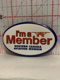 I'm a Member Western Canada Aviation Museum Button Pinback
