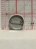 Good Luck Horseshoe Button Pinback
