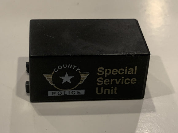 Black County Police Special Service Unit Truck Box Toy Car Vehicle
