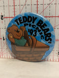 Teddy Bears' Picnic '93 Blue Button Pinback