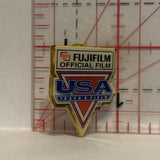 USA Track & Field Fijifilm Offical Film Lapel Hat Pin