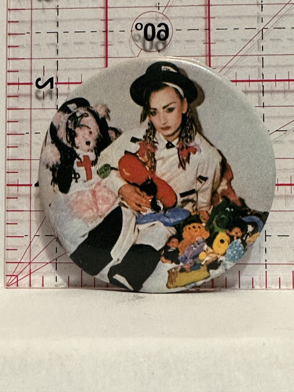 Boy George Toys Picture Button Pinback